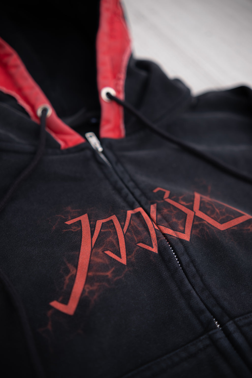 Distressed Zip Up