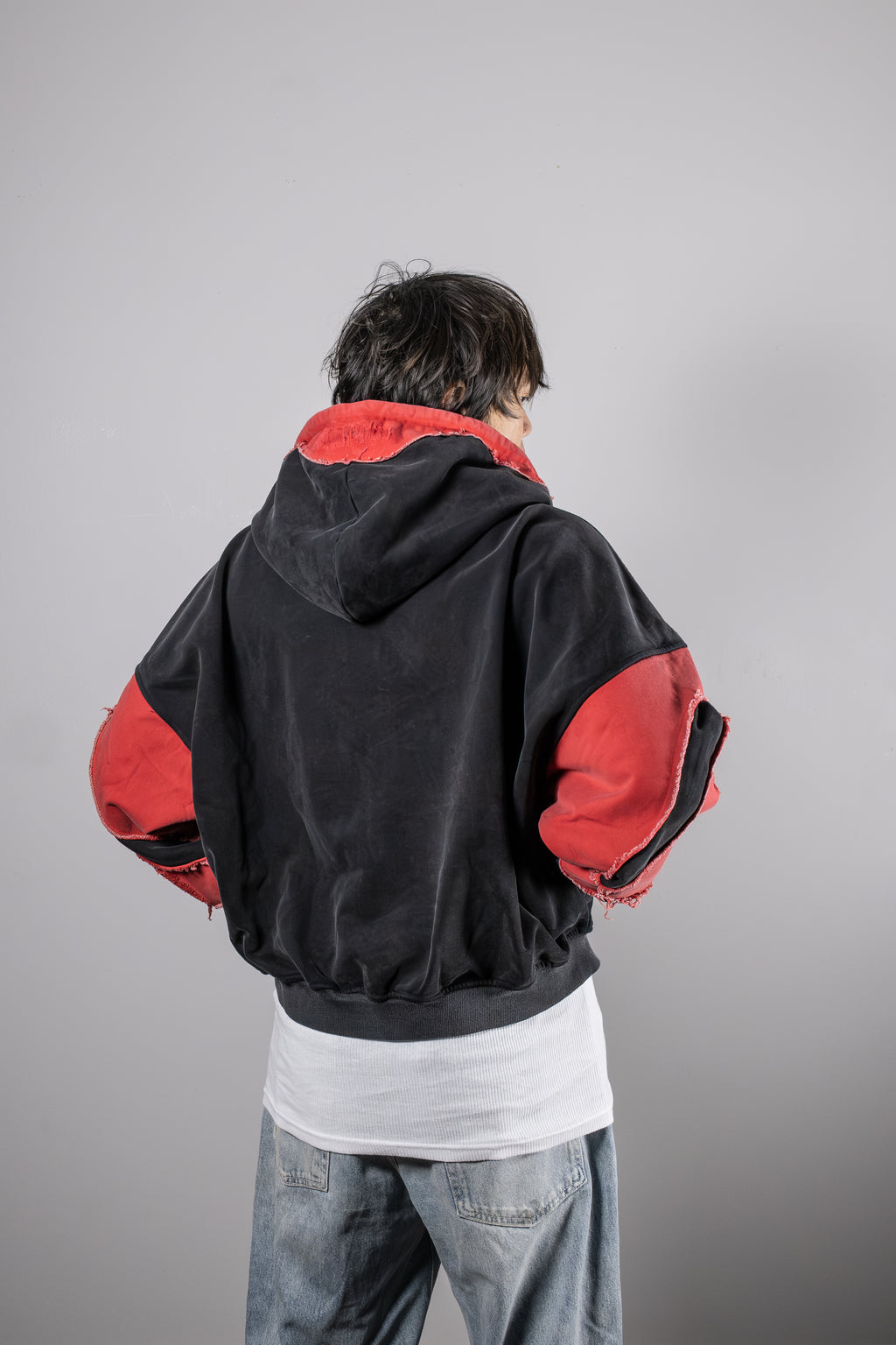 Distressed Zip Up