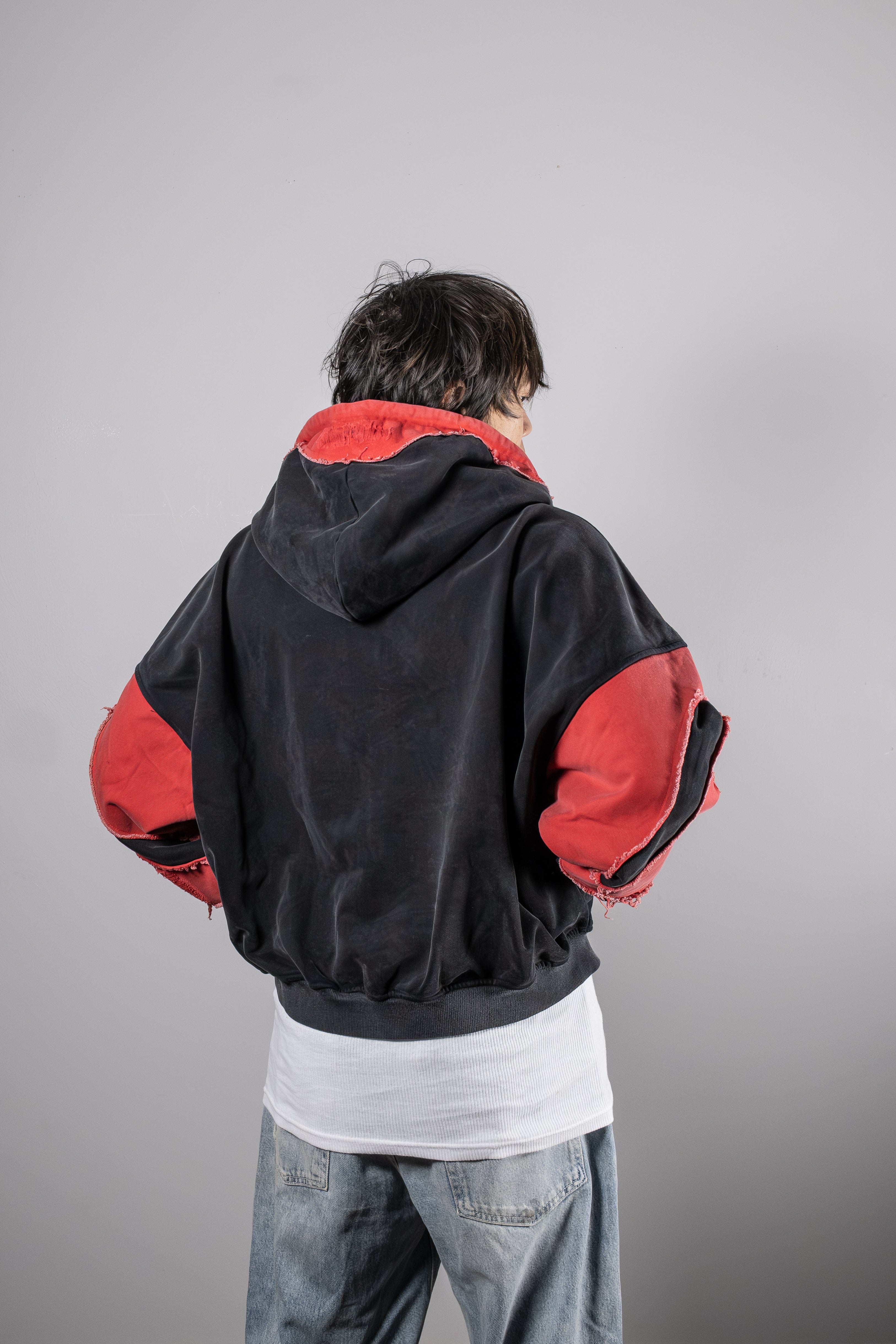 Distressed Zip Up